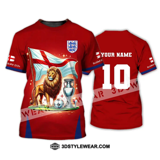 Unisex Shirt, Custom Name and Number England Football Shirt, Euro 2024 Shirt, England Football Polo Long Sleeve style option 2