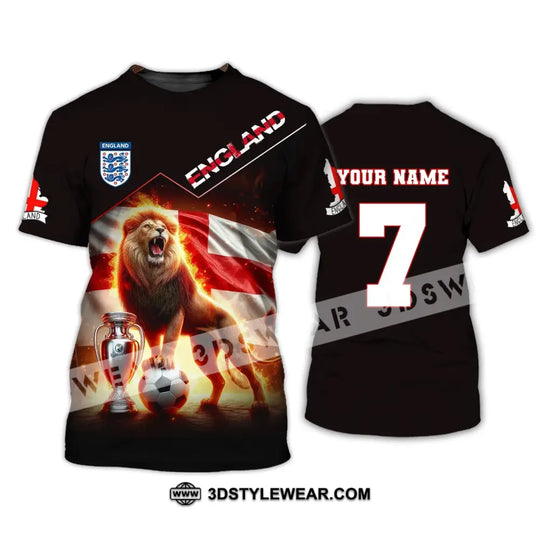 Unisex Shirt, Custom Name and Number England Football Shirt, Euro 2024 Shirt, England Football Polo Long Sleeve style option 2