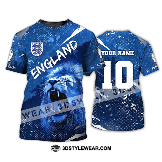 Unisex Shirt, Custom Name and Number England Football Shirt, England Football Polo Long Sleeve, England Euro 2024 Shirt style option 2
