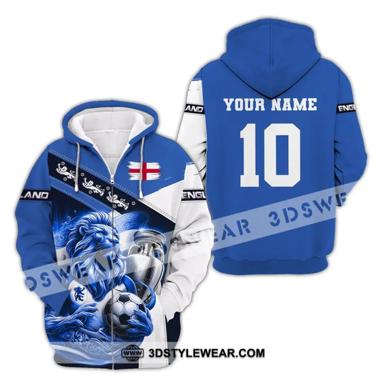 Unisex Shirt, Custom Name and Number England Football Shirt, England Football Polo Long Sleeve, Euro 2024 Shirt style option 3