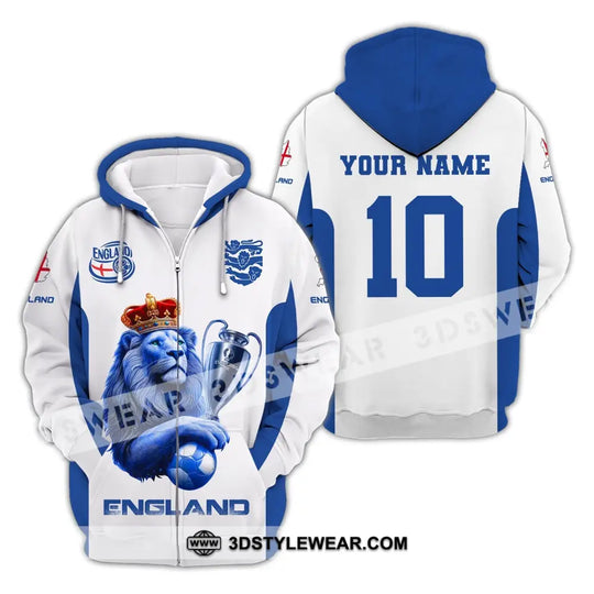 Unisex Shirt, Custom Name and Number England Football Shirt, England Football Polo Long Sleeve, Euro 2024 Shirt style option 3