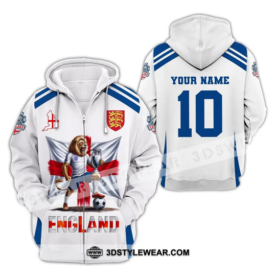 Unisex Shirt, Custom Name and Number England Football Shirt, England Football Polo Long Sleeve, Euro 2024 Shirt style option 3