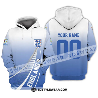 Unisex Shirt - Custom Name And Number England National Team Euro 2024 Hoodie / S T-Shirt