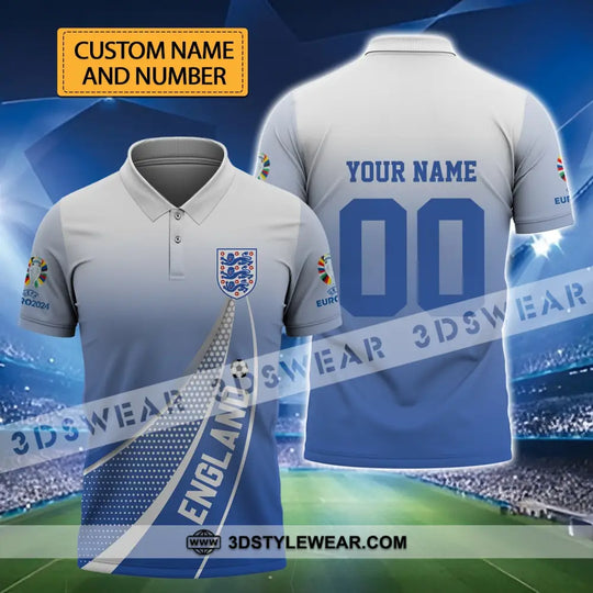 Unisex Shirt - Custom Name And Number England National Team Euro Shirt 2024 style option 1