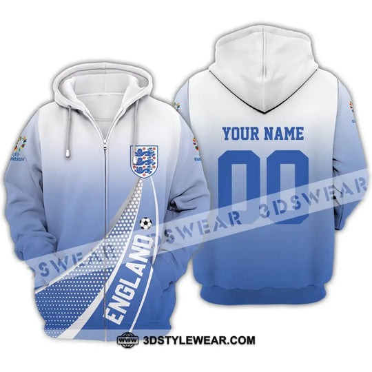 Unisex Shirt - Custom Name And Number England National Team Euro Shirt 2024 style option 3