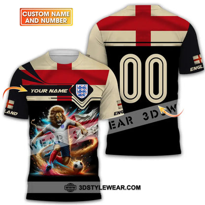 Unisex Shirt - Custom Name And Number Euro 2024 England T-Shirt