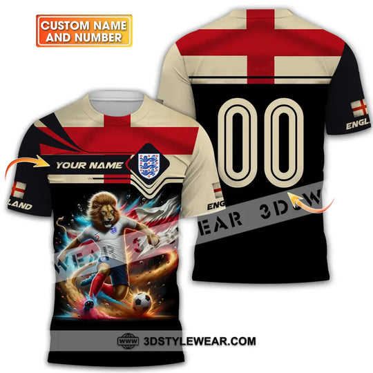 Unisex Shirt - Custom Name And Number, Euro 2024 Shirt England style option 1