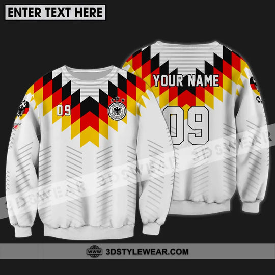 Unisex Shirt - Custom Name And Number Shirt, Euro 2024 Germany National Team Flag Color style option 4