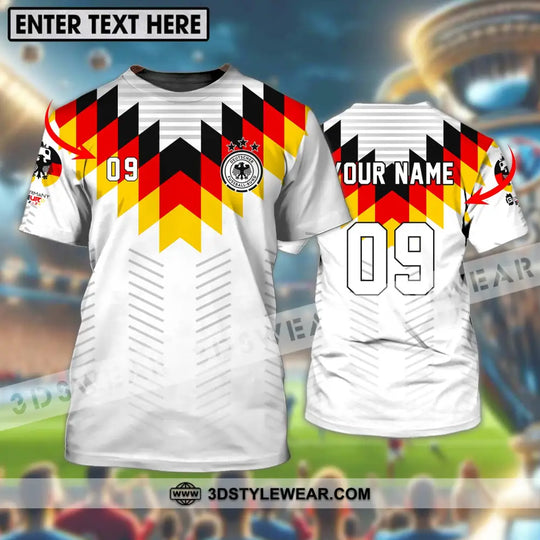 Unisex Shirt - Custom Name And Number Shirt, Euro 2024 Germany National Team Flag Color style option 1