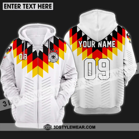 Unisex Shirt - Custom Name And Number Shirt, Euro 2024 Germany National Team Flag Color style option 2