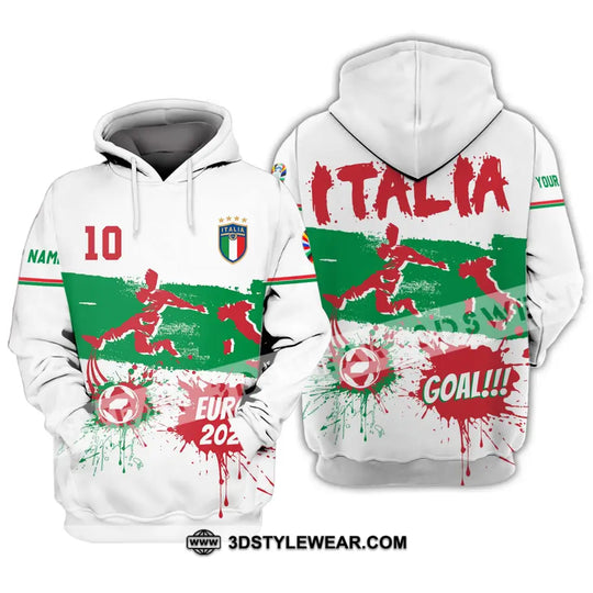Unisex Shirt - Custom Name And Number Shirt, Euro 2024 Italy National Team Goal! style option 3