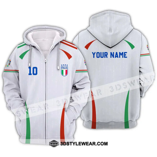 Unisex Shirt - Custom Name And Number Shirt, Euro 2024 Shirt, Italy Team style option 2