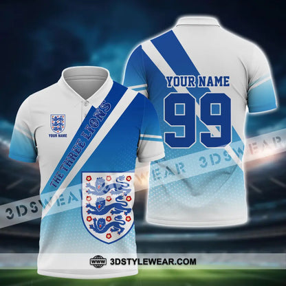 Unisex Shirt - Custom Name And Number Euro 2024 National Team England Polo / S T-Shirt