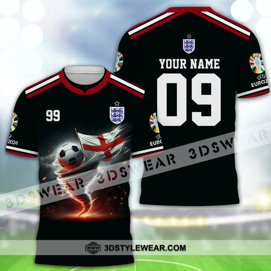 Unisex Shirt - Custom Name And Number Shirt, Euro 2024 National Team, England style option 2