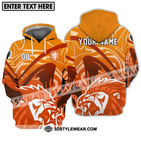 Unisex Shirt - Custom Name And Number Euro 2024 Shirt, The Royal Dutch Netherlands, Lion Shirt style option 3