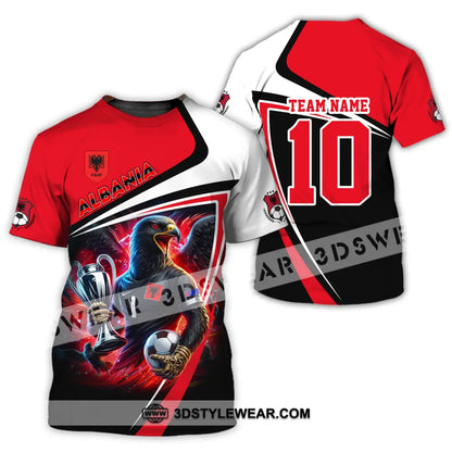 Unisex Shirt - Custom Name And Number Euro Team Shirt Albania 2024 Team - T-Shirt / S - T-shirt