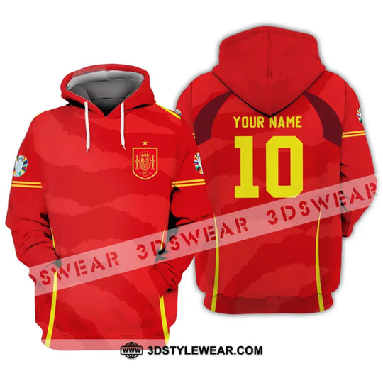 Unisex Shirt - Custom Name And Number, European Champions 2024 Red Shirt style option 3