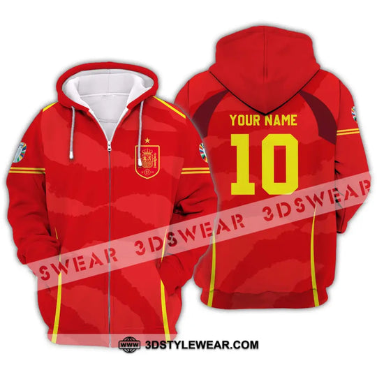 Unisex Shirt - Custom Name And Number, European Champions 2024 Red Shirt style option 2