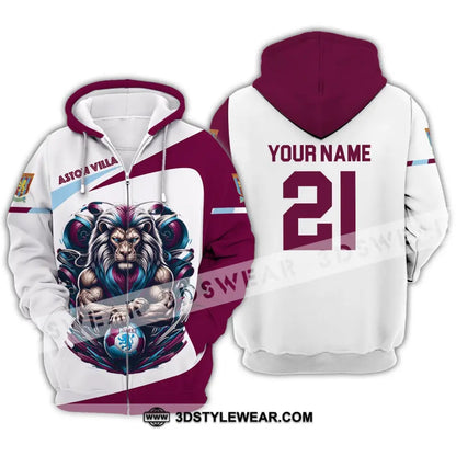 Unisex Shirt - Custom Name And Number Fc Avl Zipper Hoodie / S T-Shirt