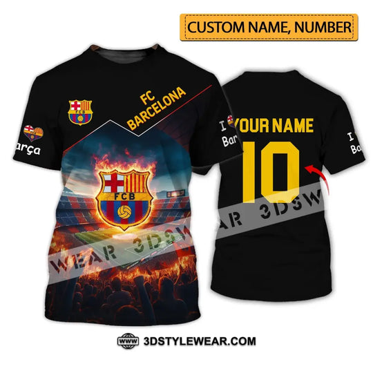 Unisex Shirt - Custom Name And Number FC Shirt, Blaugrana Lover style option 1