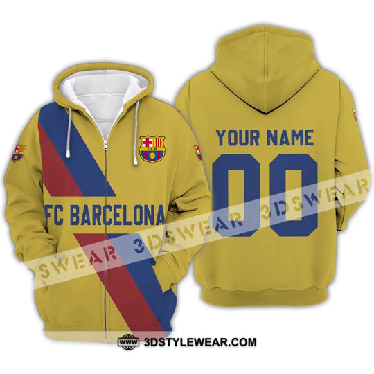 Unisex Shirt - Custom Name And Number Shirt, FC Blaugrana Lover style option 3