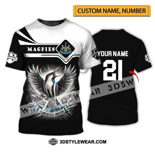 Unisex Shirt - Custom Name And Number FC Shirt, NUFC United style option 1