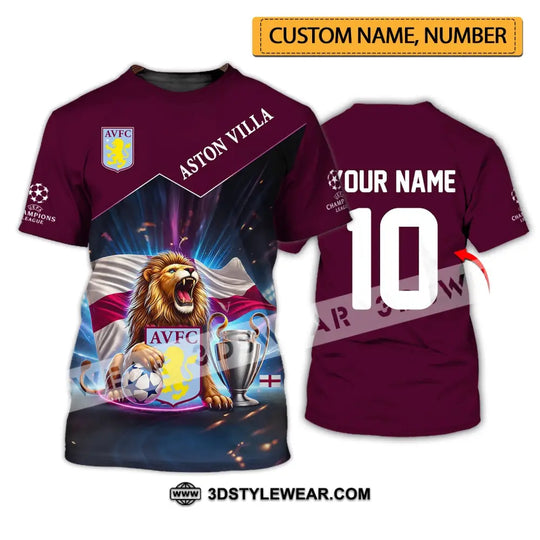 Unisex Shirt - Custom Name And Number FC Sport Shirt, AVL FC style option 1