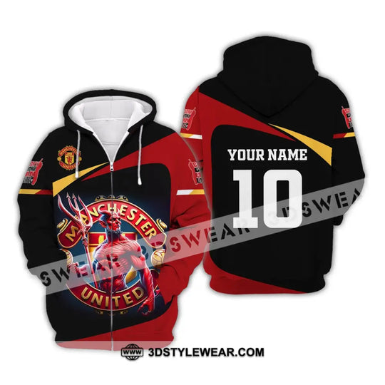 Unisex Shirt, Custom Name and Number Football Shirt, Euro 2024 Shirt, MUFC Football Polo Long Sleeve Shirt style option 4