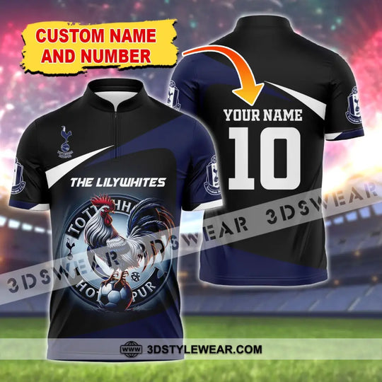 Unisex Shirt, Custom Name and Number Football Shirt, Lilywhites FC Shirt style option 1