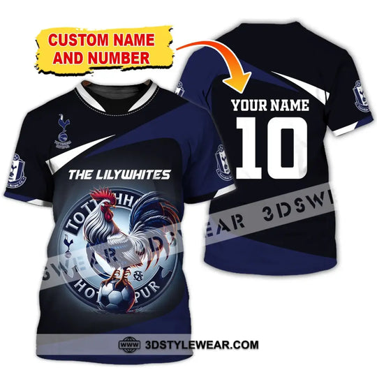 Unisex Shirt, Custom Name and Number Football Shirt, Lilywhites FC Shirt style option 3