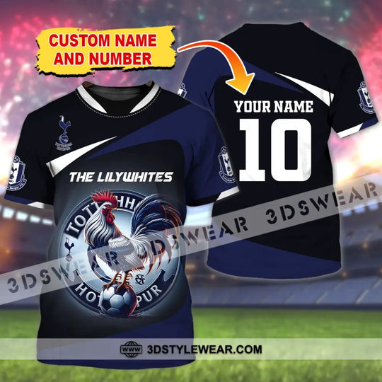 Unisex Shirt, Custom Name and Number Football Shirt, Lilywhites FC Shirt style option 2
