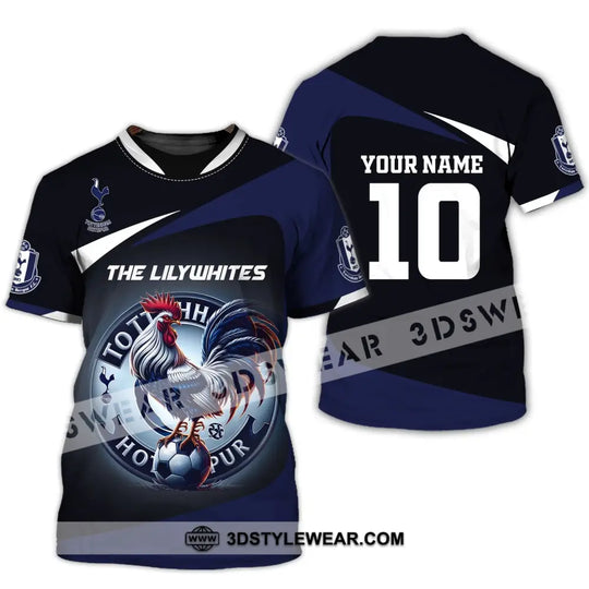 Unisex Shirt, Custom Name and Number Football Shirt, Lilywhites FC Shirt style option 4