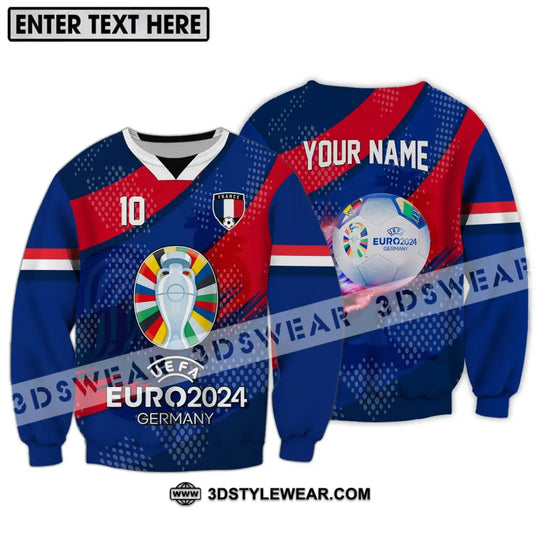 Unisex Shirt - Custom Name And Number Shirt, France National Team Euro 2024 style option 4