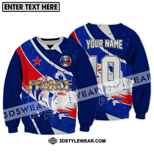 Unisex Shirt - Custom Name And Number Shirt, France National Team style option 4