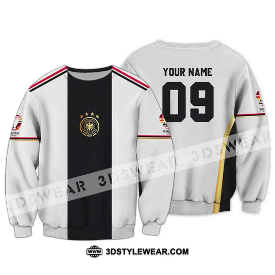 Unisex Shirt - Custom Name And Number Shirt, Germany Black Line Euro 2024 Shirt style option 4