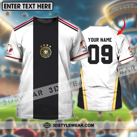 Unisex Shirt - Custom Name And Number Shirt, Germany Black Line Euro 2024 Shirt style option 1