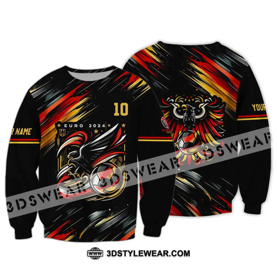 Unisex Shirt - Custom Name And Number, Germany Euro 2024 Eagle Shirt style option 4