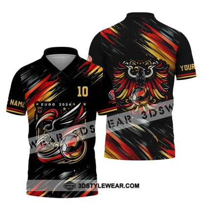 Unisex Shirt - Custom Name And Number Germany Euro 2024 Eagle Polo / S T-Shirt