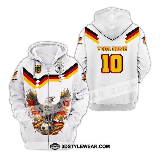 Unisex Shirt, Custom Name and Number Germany Euro 2024 Football Shirt, Germany Football Polo Long Sleeve style option 4