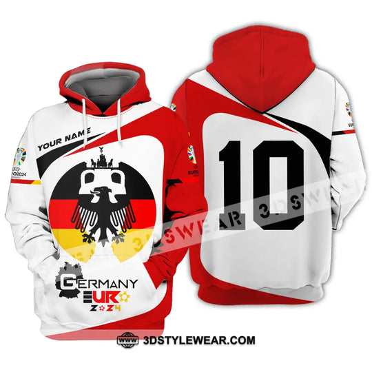 Unisex Shirt - Custom Name And Number, Germany Euro 2024 style option 4