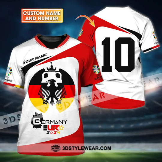 Unisex Shirt - Custom Name And Number, Germany Euro 2024 style option 1