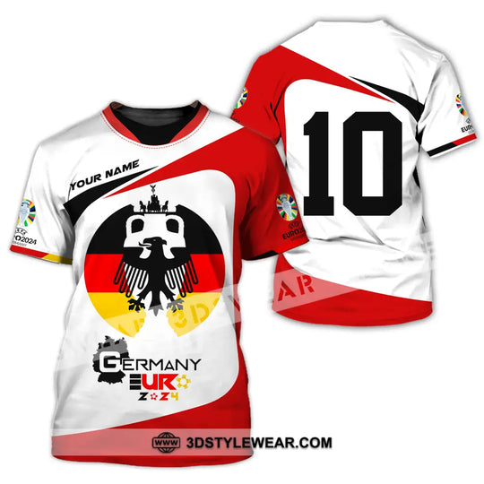 Unisex Shirt - Custom Name And Number, Germany Euro 2024 style option 2