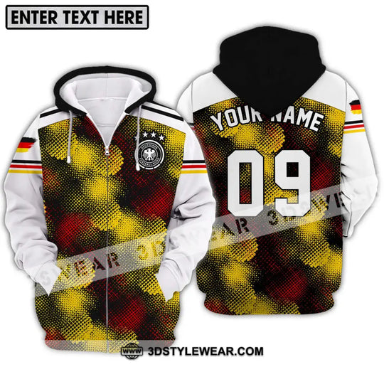Unisex Shirt - Custom Name And Number Shirt, Germany Flag Color Shirt style option 2