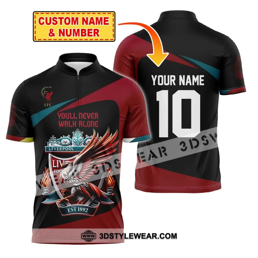 Unisex Shirt Custom Name And Number Kop Football Hoodie Long Sleeve T-Shirt