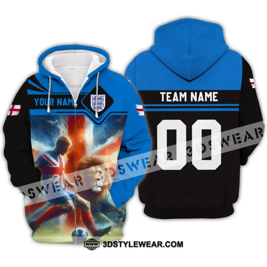 Unisex Shirt - Custom Name And Number, Lion England National Team Euro Shirt 2024 style option 3
