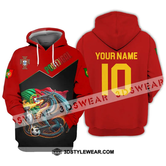 Unisex Shirt - Custom Name And Number National Team Sport Shirt, Portugal style option 2