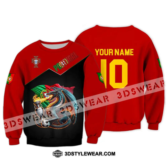 Unisex Shirt - Custom Name And Number National Team Sport Shirt, Portugal style option 4