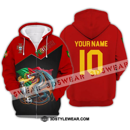 Unisex Shirt - Custom Name And Number National Team Sport Shirt, Portugal style option 3