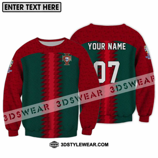Unisex Shirt - Custom Name And Number Portugal Team Shirt style option 3