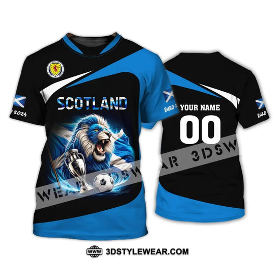 Unisex Shirt, Custom Name and Number Scotland Football Euro 2024 Shirt, Scotland Football Polo Long Sleeve style option 2